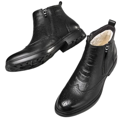 Comfy Casual Street Fashion Men’s Cowhide Chelsea Boots