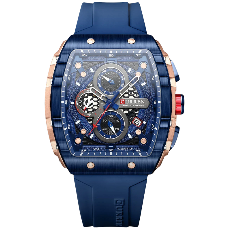 Curren Stainless Steel, 6-Hand Design Men's Luxury Quartz Watch