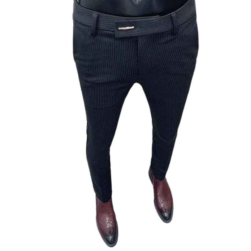 Casual Men's Slim Fit Korean Style Formal Workwear Trousers