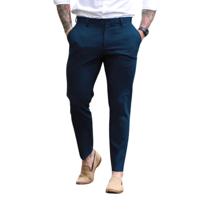 Casual All-Match Pencil Trousers Men’s Slim Solid Pants