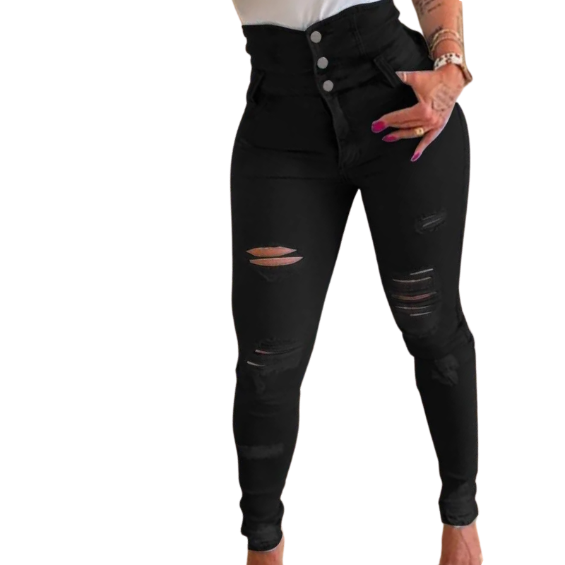 Women's High Waist Bodycon Spring Denim Pencil Pants