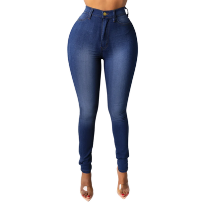 Elegant & Comfy Women's High Waisted Skinny Pencil Foot Jeans