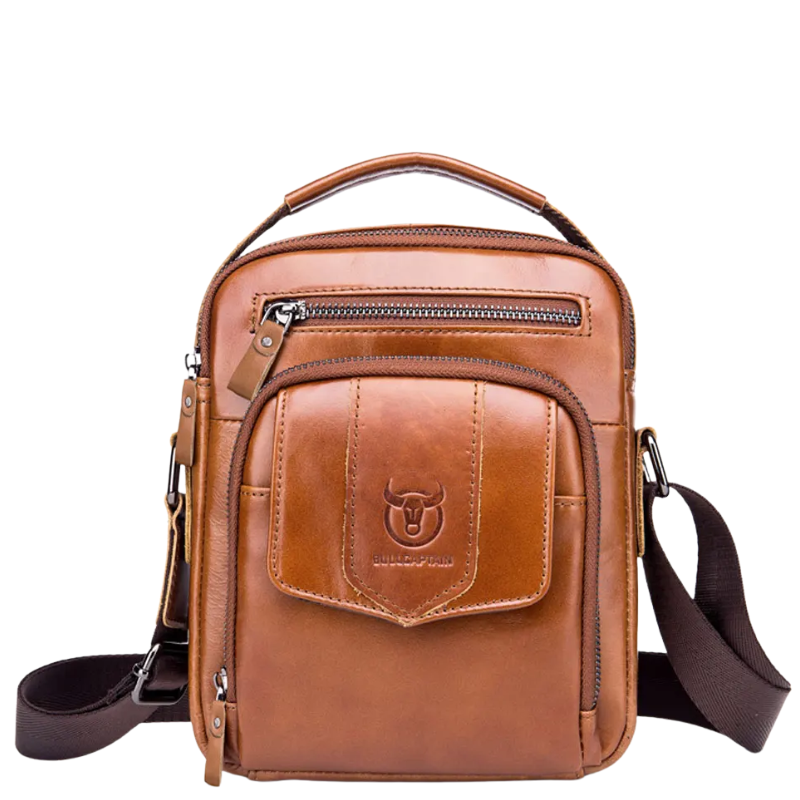 Business & Fashion Genuine Leather Men's Crossbody Messenger Bag