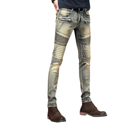 Trendy Autumn Locomotive Retro Do the Old Cowboy Pants