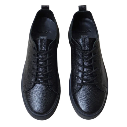 Autumn Men's Genuine Leather Lace-Up Skate Shoes with Thick Sole
