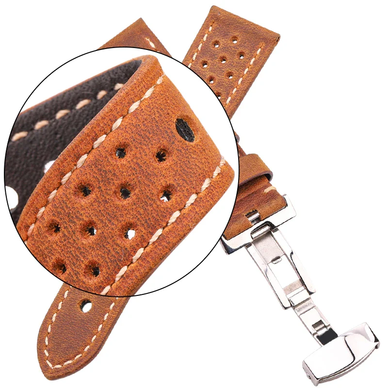 Vintage Genuine Leather Watch Band for Samsung Galaxy