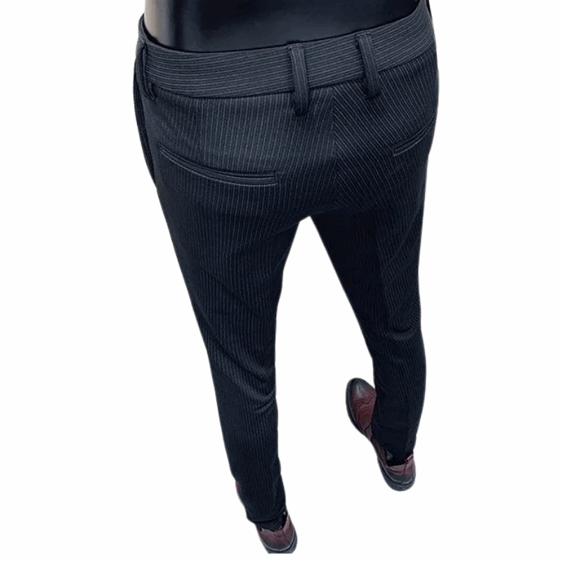 Casual Men's Slim Fit Korean Style Formal Workwear Trousers
