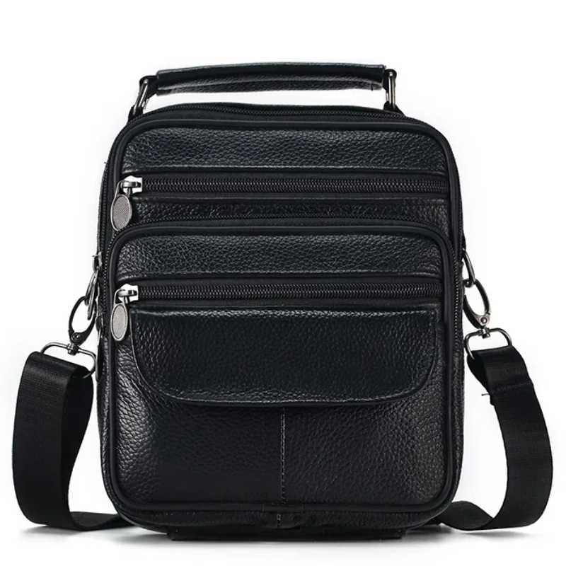 Genuine Leather Crossbody Men's  Messenger Sling Bag