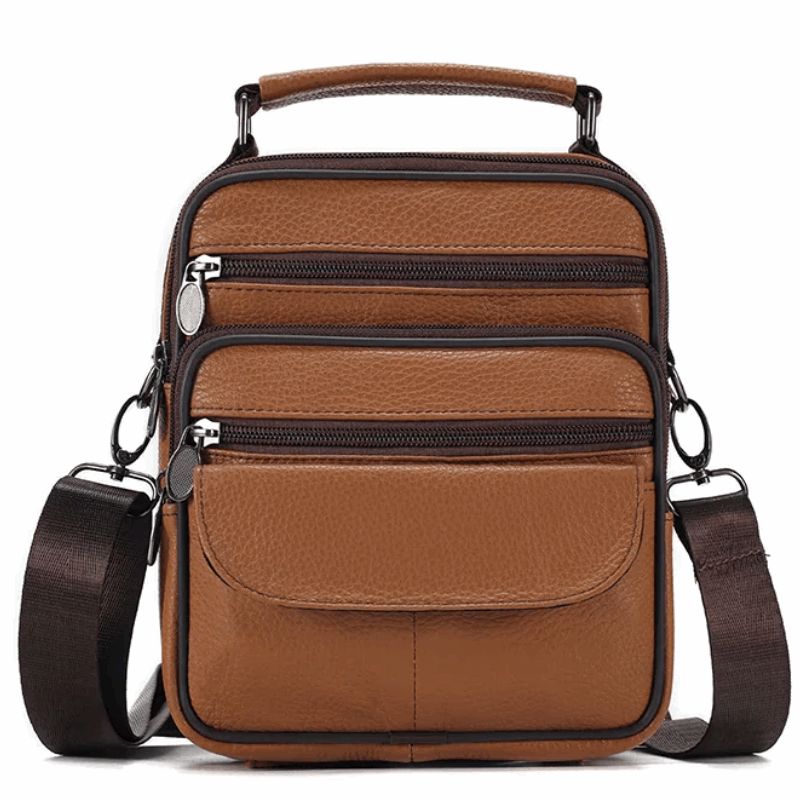 Genuine Leather Crossbody Men's  Messenger Sling Bag