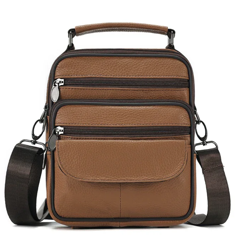 Genuine Leather Crossbody Men's  Messenger Sling Bag