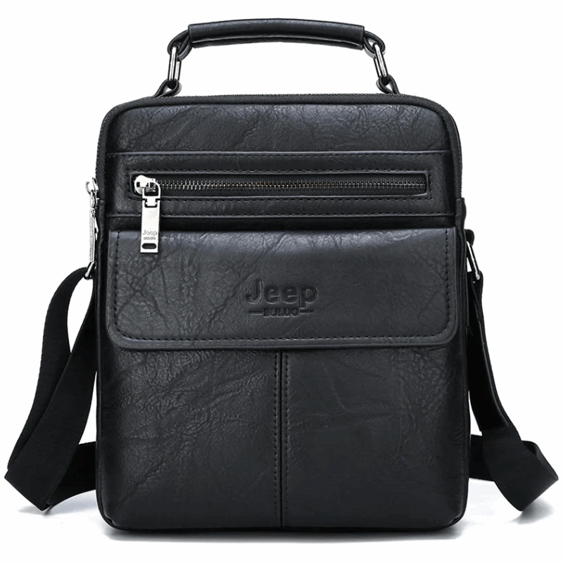 Stylish, Durable & Crossbody Men's Split Leather Messenger Bag