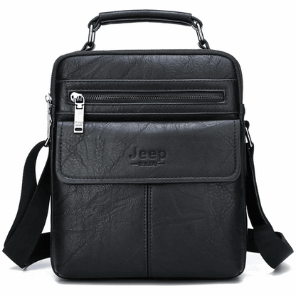 Stylish, Durable & Crossbody Men's Split Leather Messenger Bag