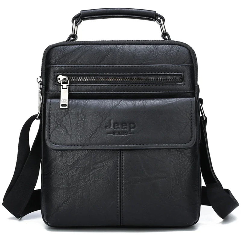 Stylish, Durable & Crossbody Men's Split Leather Messenger Bag