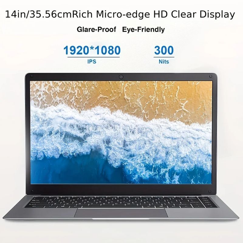 14" Laptop Intel N3350 6GB RAM 192GB SSD Windows 10 Notebook