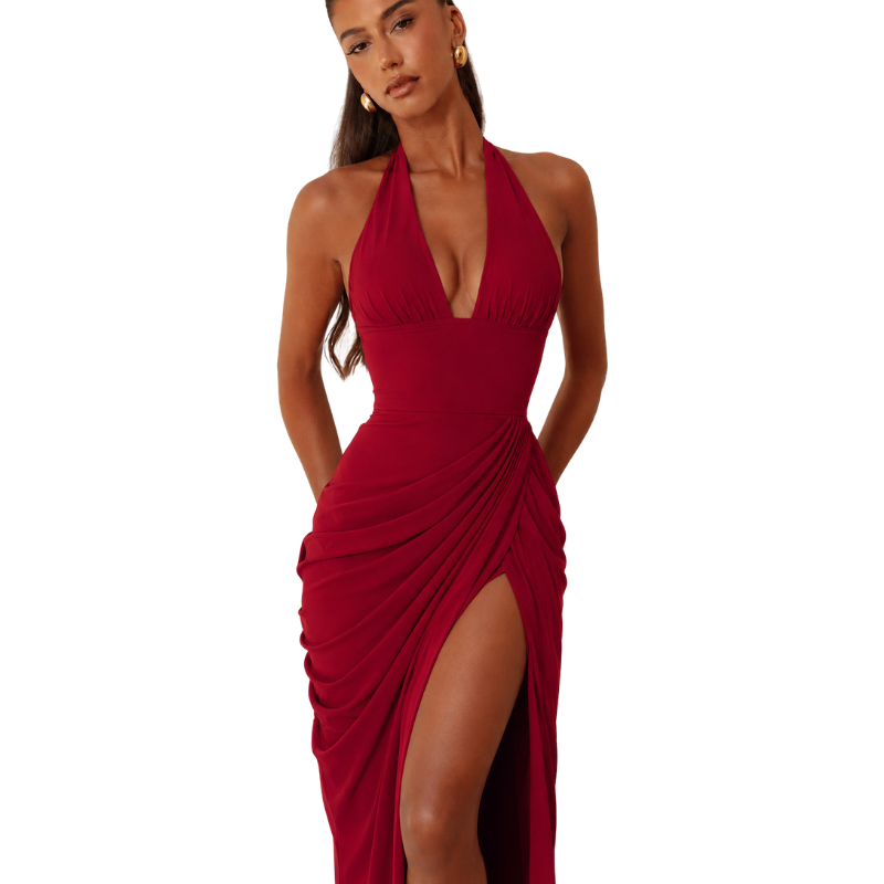 Sleeveless V-Neck Bodycon Dress