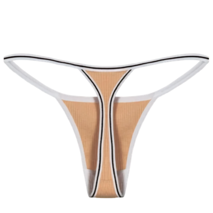 Women’s Cotton Thong Panties Low Waist Seamless Sports T-Pants