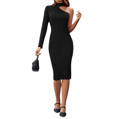 Slim-Fit Mid-Length Dress