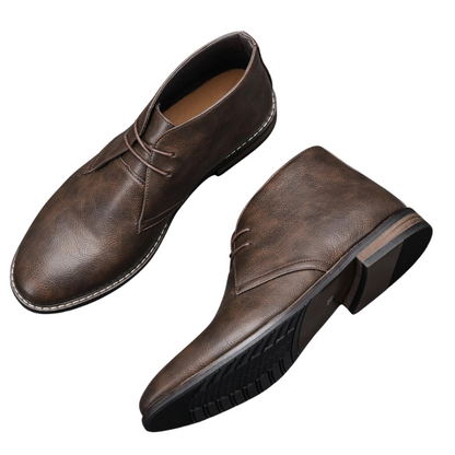 Vintage Men Boots Classic PU Leather Ankle Boots For Men