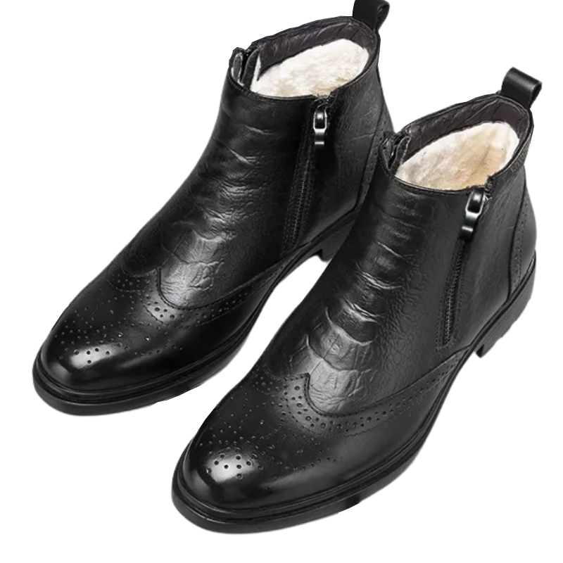 Comfy Casual Street Fashion Men’s Cowhide Chelsea Boots