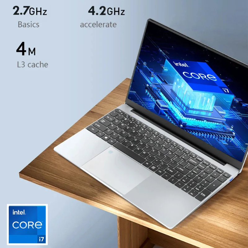 15.6" i7 Laptop 16GB Win11 Fingerprint Gaming Notebook