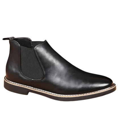 Retro Chelsea PU Leather Ankle Boots for Men