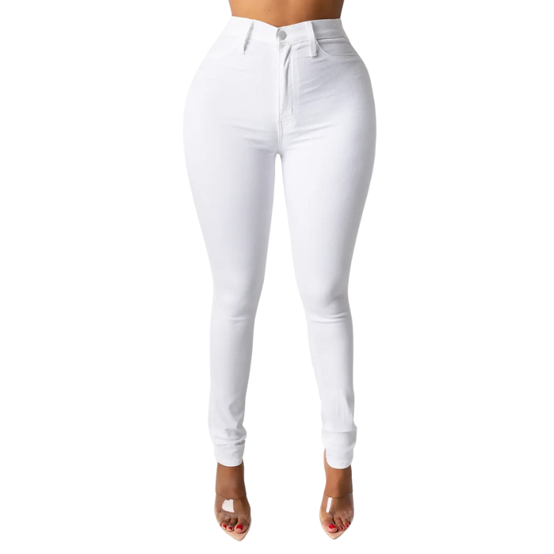 Elegant & Comfy Women's High Waisted Skinny Pencil Foot Jeans