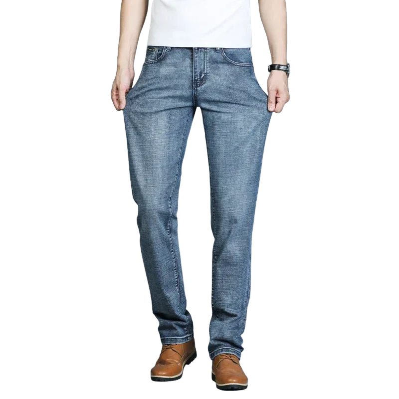 Timeless Casual Style Men’s Ripped Straight Leg Jeans