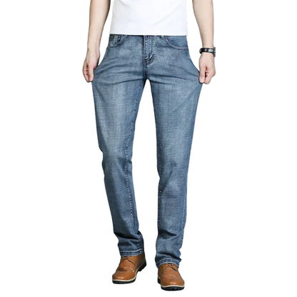 Timeless Casual Style Men’s Ripped Straight Leg Jeans