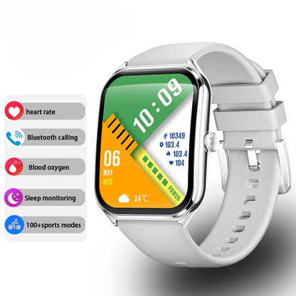 HD Screen, Calls & Alerts Sleek 1.96" AMOLED Smartwatch