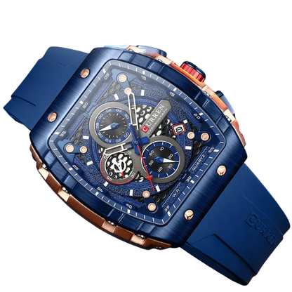 Curren Stainless Steel, 6-Hand Design Men's Luxury Quartz Watch