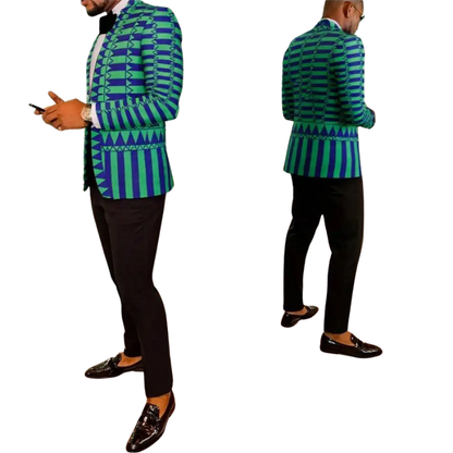 Casual Business Coat Men’s Slim Fit Notched Blazer