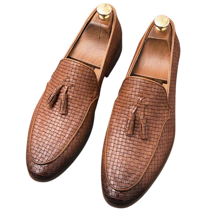 Elegant Dress Shoes Handmade Italian Leather Men's Formal Loafers