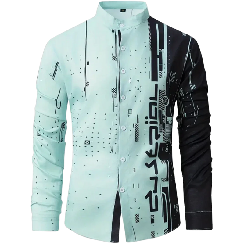 High-Quality Fashion Top Men’s Casual Long Sleeve Shirt