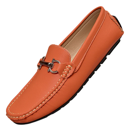 Men’s PU Leather Lightweight Non-Slip Casual Slip-On Loafers