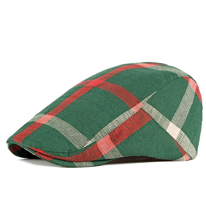 Classic England Plaid Beret Flat Cap