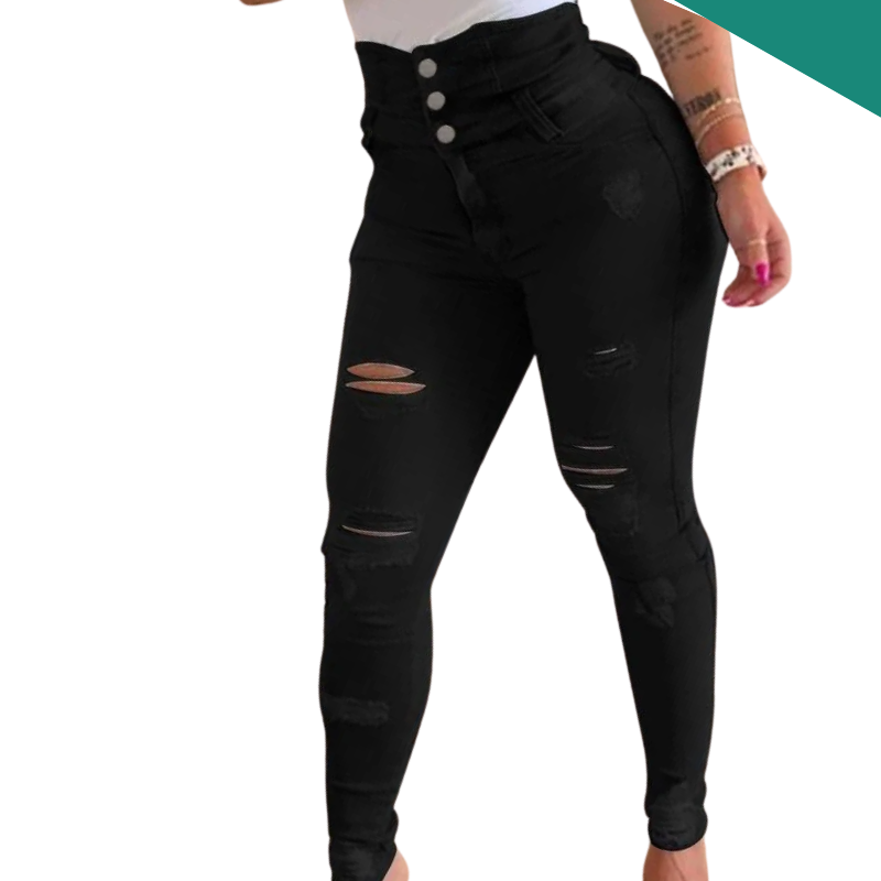 Women's High Waist Bodycon Spring Denim Pencil Pants