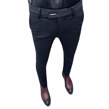 Men's  Slim Fit Korean Style Workwear Suit Long Pants