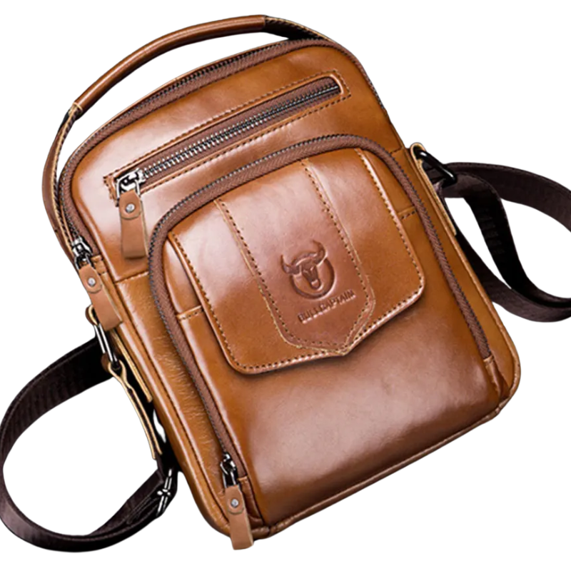 Business & Fashion Genuine Leather Men's Crossbody Messenger Bag