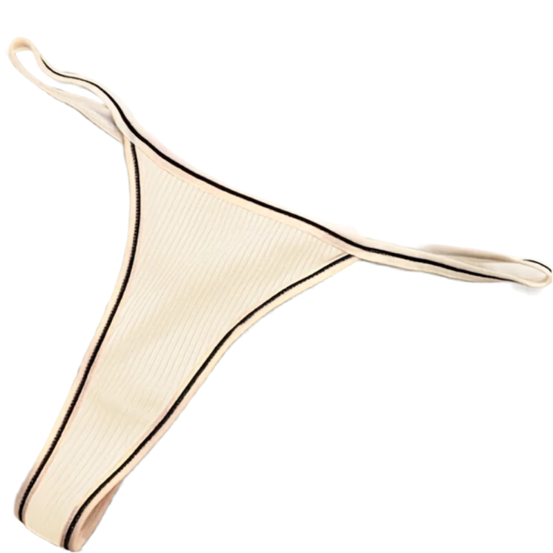 Women’s Cotton Thong Panties Low Waist Seamless Sports T-Pants