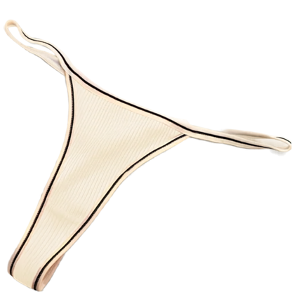 Women’s Cotton Thong Panties Low Waist Seamless Sports T-Pants