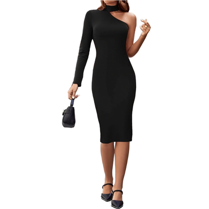 Slim-Fit Mid-Length Dress