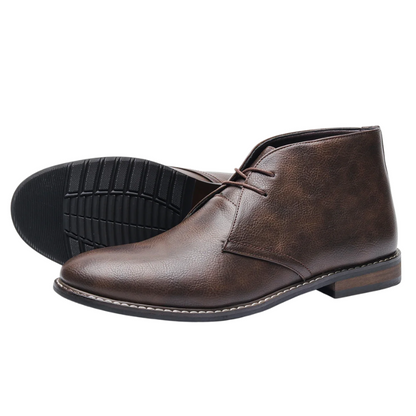 Vintage Men Boots Classic PU Leather Ankle Boots For Men