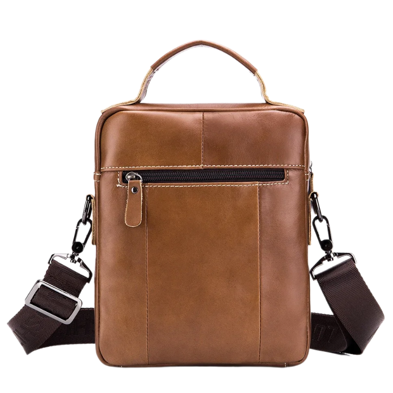 Stylish Multifunctional Genuine Leather Men's Crossbody Bag