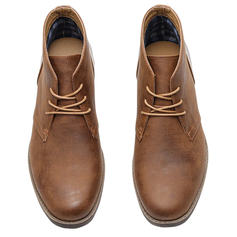 Vintage Casual Leather Ankle Retro American Men’s Desert Boots