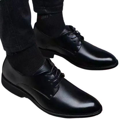 Height-Boosting Men’s British Formal Leather Dress Shoe