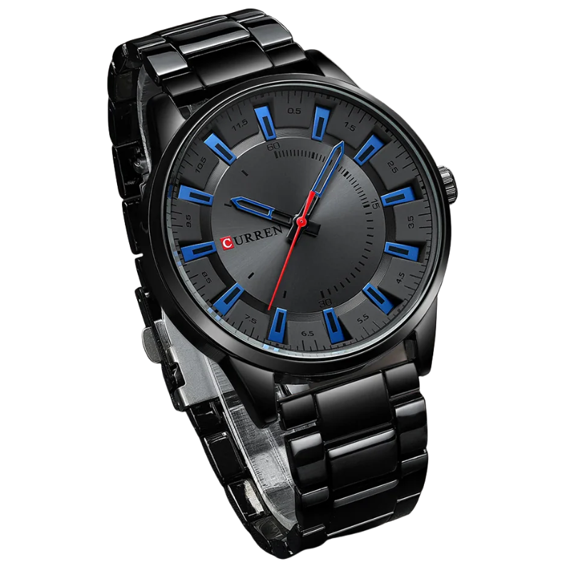 Sleek Stainless Steel Fashion Timepiece CURREN Men's Quartz Watch