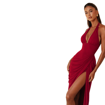 Sleeveless V-Neck Bodycon Dress