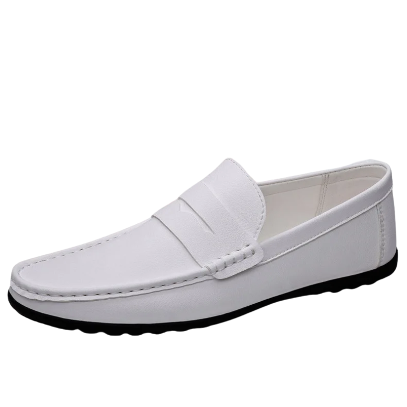 Trendy Casual Flat Men’s Summer Leather Driving Loafers