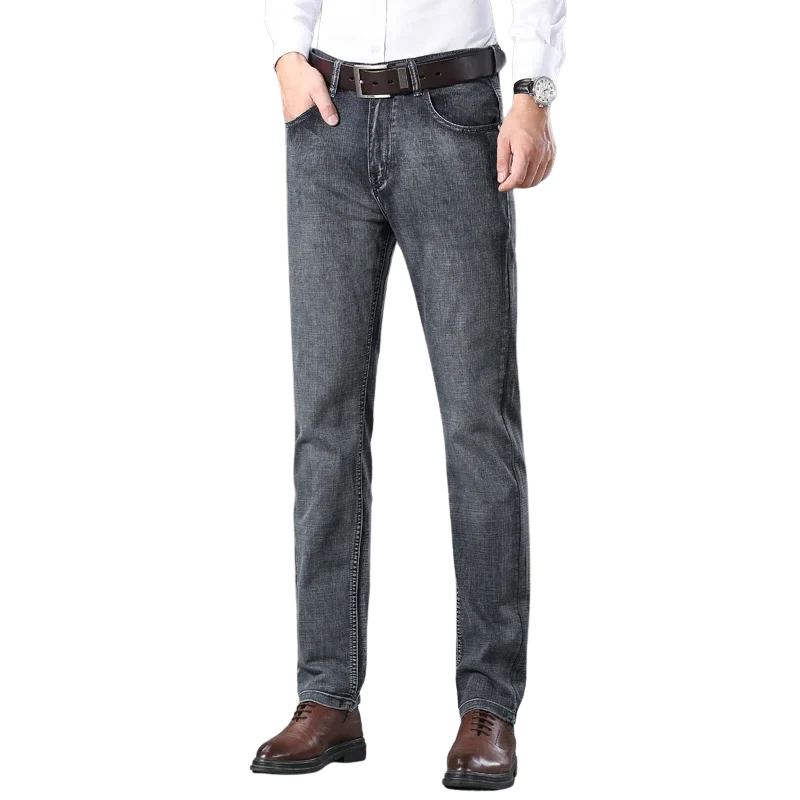 Classic Look Stylish Straight Fit Ripped Jeans for Men