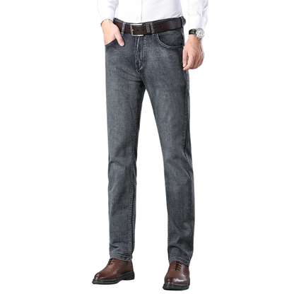 Classic Look Stylish Straight Fit Ripped Jeans for Men